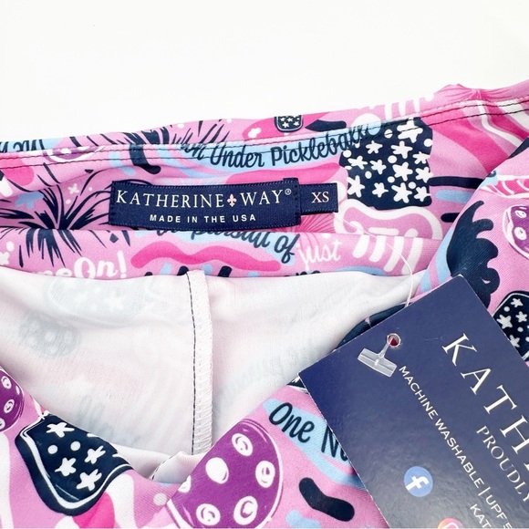 NEW KATHERINE WAY Scottsdale Pleated Skort in Pickleball Nation - Picture 2 of 5